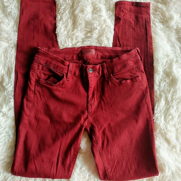 Koral Denim - Koral Burgundy Sexy Skinny Jeans